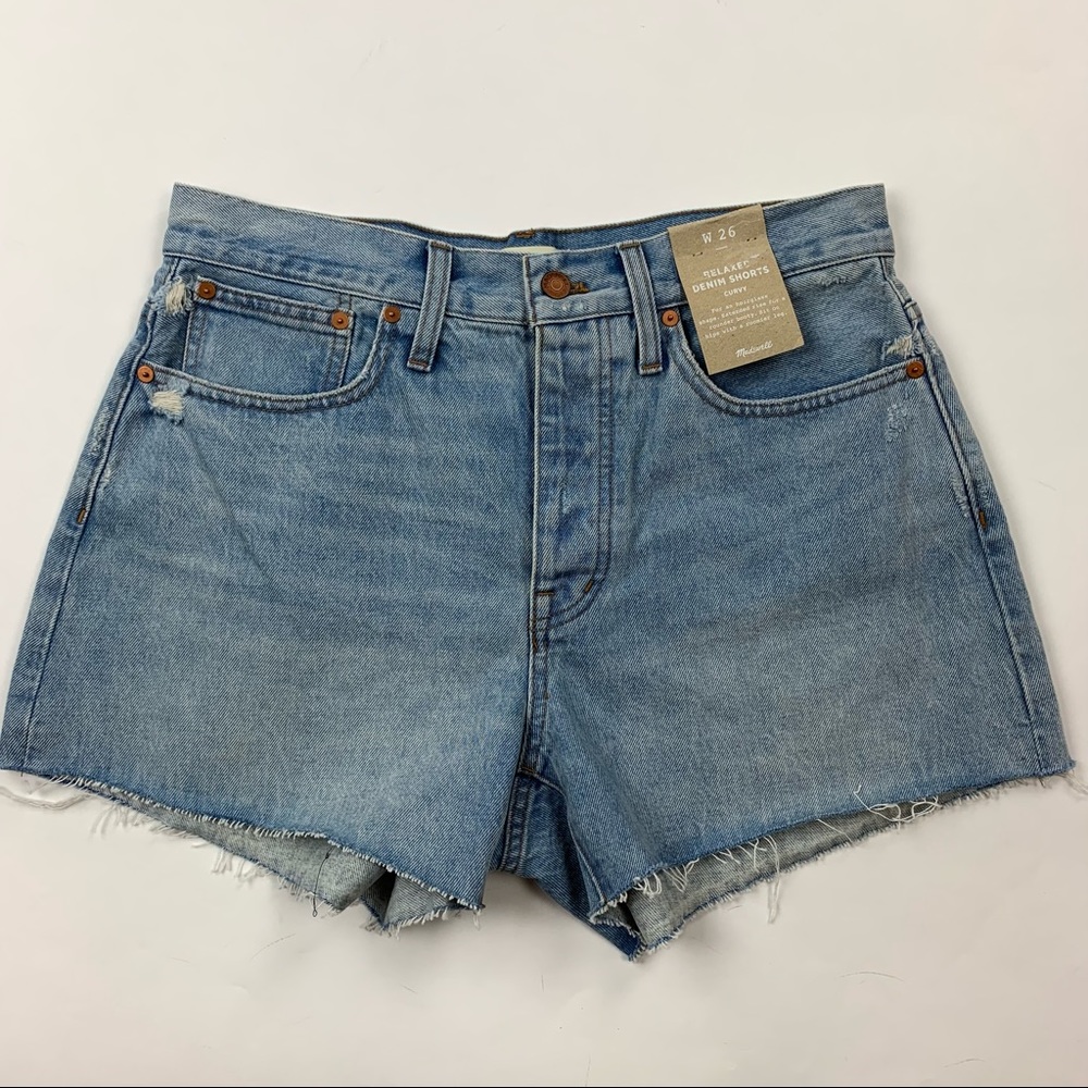 Madewell Curvy Relaxed Denim Shorts Sz 26
